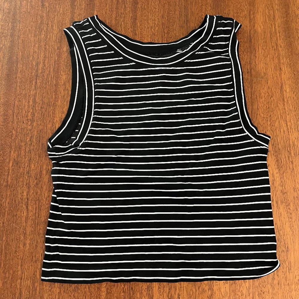 Aura Striped Cropped Tank Top